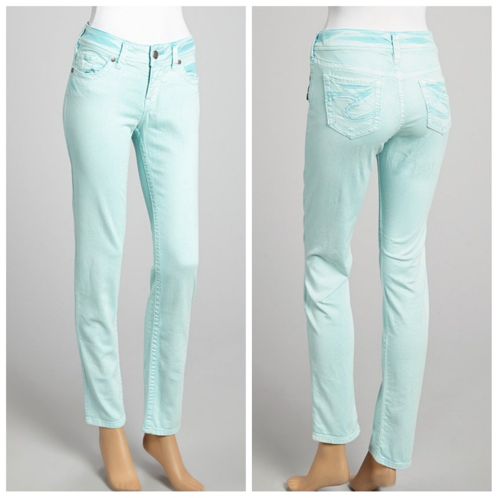 Acid Washed Silver Suki Skinny Jeans